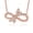 Rose Gold, variant on Silver Dragonfly Infinity Necklace with Sparkling Accents, Classic Chain Pendant Necklace, Timeless Silver-Tone Necklace