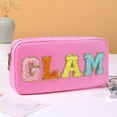 thumbnail image 1 of AMERTEER Nylon Clutch Bag Fashion Letter Toiletry Bag Zipper Flash Border Simple for Work, 1 of 6