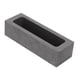 thumbnail image 2 of Molde de lingote de grafito, molde de crisol de grafito rectangular de alta temperatura para fundición de cobre, plata y oro, 2 of 10
