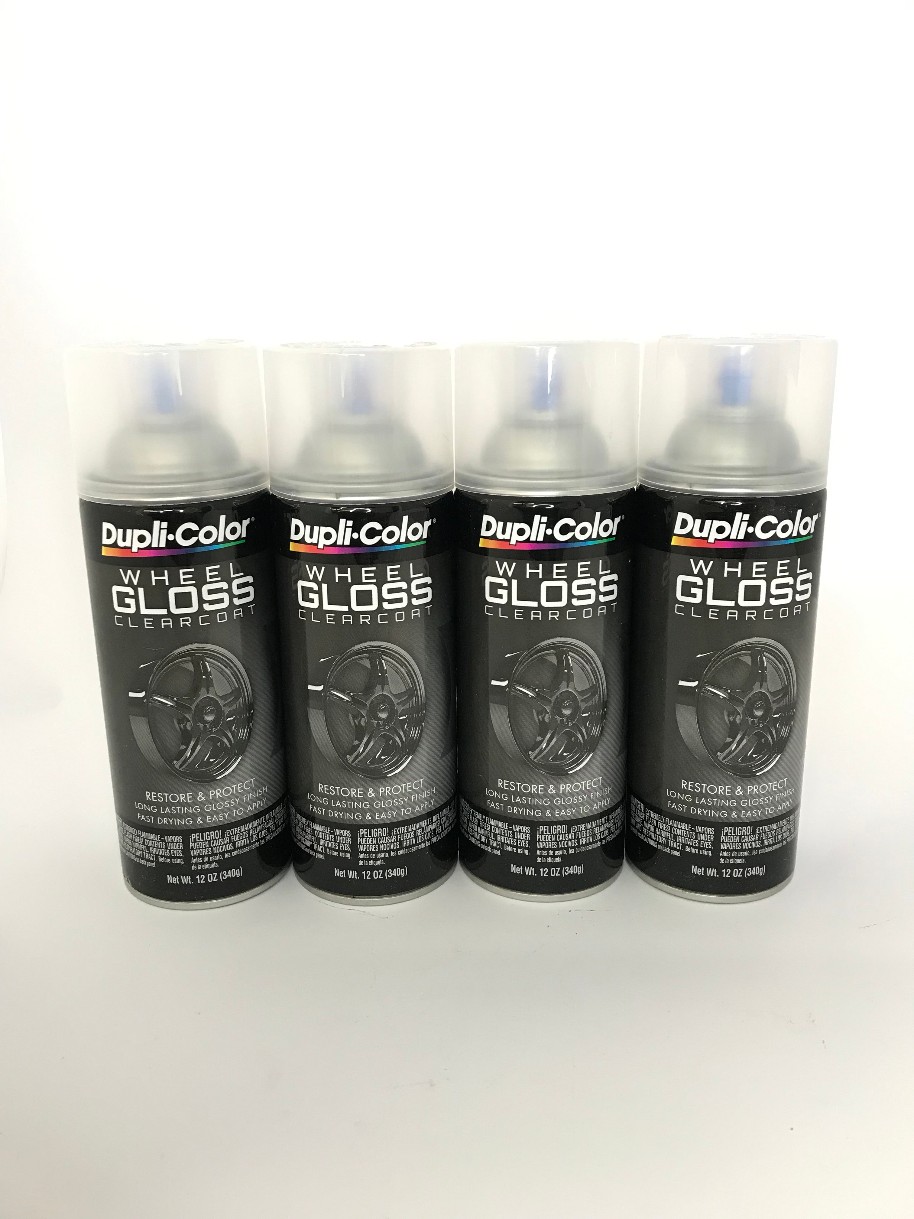 Duplicolor HWP103 4 Pack Wheel Coating Spray Paint Gloss Clear Coat
