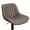 Brown, variant on Hawsaiy Adjustable Bar Stools Set of 2, Swivel Counter Height Bar Chairs with Back, Modern Technical Fabric Barstools for Kitchen Island & Home, Light Gray