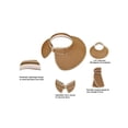 thumbnail image 4 of Simplicity Womens Sun Hat Foldable Straw Sun Visor Light Coffee, 4 of 6
