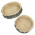 thumbnail image 1 of Plato para reptiles, 2 piezas Plato para agua para reptiles Cuenco para comida para reptiles Plato para agua para lagartos Estética elegante, 1 of 12