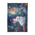 thumbnail image 2 of BZSMCE Square Tablecloth Enchanted Garden Rabbit Pattern Tableclothes, 2 of 9