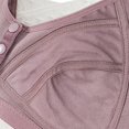 thumbnail image 6 of POIUYTR Mature Women's Cotton Camisole - Front Button Wireless Bra Soft Cotton Linning for All-Day Comfort, 6 of 9