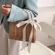 thumbnail image 5 of Bolsa de paja tejida a mano, cesta de almacenamiento portátil, informal, de gran capacidad, color natural Mango de perla, 5 of 8