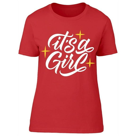 Sparkles It's A Girl T-Shirt Women -Image by Shutterstock, Female XX-Large