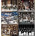thumbnail image 3 of Decoración navideña para puertas y ventanas, pegatinas de pared, diseño de escena de cristal para ventana, pegatinas de copo de nieve, autoadhesivo sin costuras, ELE.MX, 3 of 4