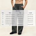 thumbnail image 3 of MXALUOB Wide Leg Sweatpants for Men Fleece Lined Straight Leg Open Bottom Drawstring Pant Solid Color Loose Fit Athletic Sweatpant, 3 of 3