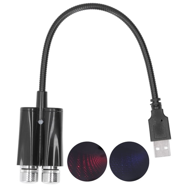 Proyector de luz de estrella USB, proyector ambiental USB para automóvil, luz de techo de estrella para automóvil, luz de proyector USB ultra sensible