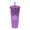 A, variant on 700ml Reusable Plastic Tumbler with Lid and Straw - Double Wall Insulated Cold Drink Cup with Crystal Clear Portable Design - A
