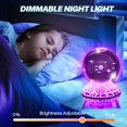 thumbnail image 6 of Niulife 3D Galaxy Crystal Ball Night Light,16 Color Changing Decolamp for Educational Science,Space Cool Gadgets Astronomy Gifts,Valentines Day Gifts for Him Boyfriend Husband Kids, 6 of 6