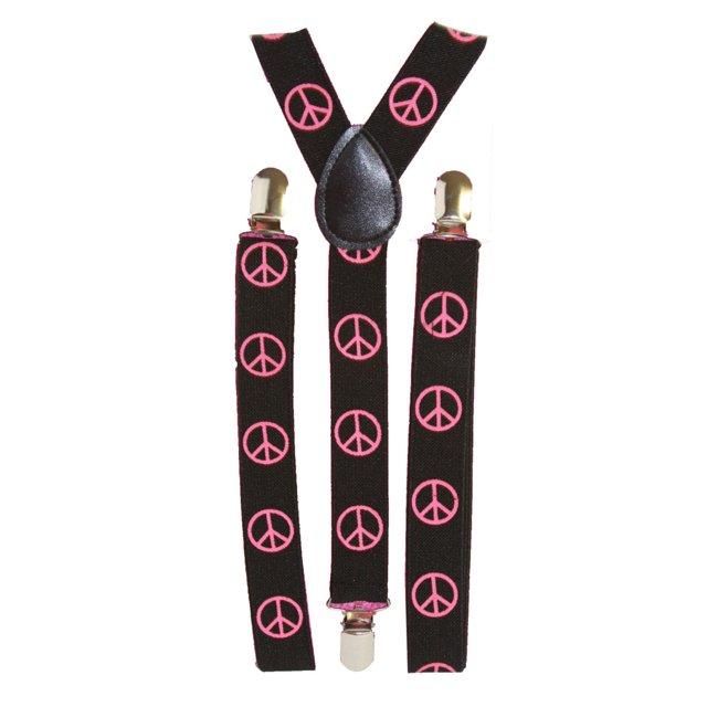 Gravity Threads tirantes ajustables, signos de paz rosados Gravity Threads Tirantes