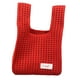 thumbnail image 4 of Bolso de hombro de punto para muñeca, versátil, para guardar cosas, bolso de mano tejido Rojo, 4 of 9