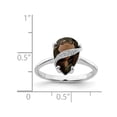 thumbnail image 3 of 2.75 Carat (ctw) Bague en Argent Sterling en Quartz Fumé, 3 of 4