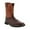 Brown /Orange, variant on Justin Men's Actuator Western Work Boot Composite Toe ONE SIZE BROWN /ORANGE
