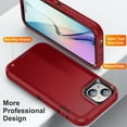 thumbnail image 2 of Allytech iPhone 15 Plus Case, Military Grade Shockproof Bumper Hybrid TPU PC Protective Anti-Scratch Minimalist Phone Case for Apple iPhone 15 Plus - Red, 2 of 8