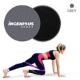 thumbnail image 6 of Ingenious Sport Core Sliders for Working Out - Pack of 2 Compact, Dual Sided Gliding Discs for Full Body Workout on Carpet or Hardwood Floor - Fitness & Home Exercise Equipment, Grey, 6 of 8