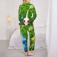 thumbnail image 4 of Saiise Pikmin Print Women Soft Pajama Sets,Long Sleeve Sleepwear Button Up 2-Piece Pjs Lounge Sets-XX-Large, 4 of 8