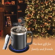 cup warmer,Cup And Cup Warmer Constant Temperature Coffee Lid Auto And Lid Temperature 12.3oz Warmer With Office Heat 131-149℉ 304 Stainless Warmer Thermal With Cup Layer 304 12.3oz Layer
