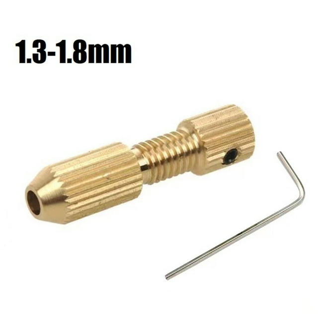 MYG 2.0mm Shaft Hole Brass Motor Shaft Clamp Small Collet Adapter Fixture DrillChuck