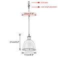 thumbnail image 2 of YAKKELAMP  Hanging Light Black Base with Switch Black Metal Shade E26 Connection Vintage Design Pendant Lamp Replacement Downlight for Kitchen Dining Table Loft(No Bulb), 2 of 7