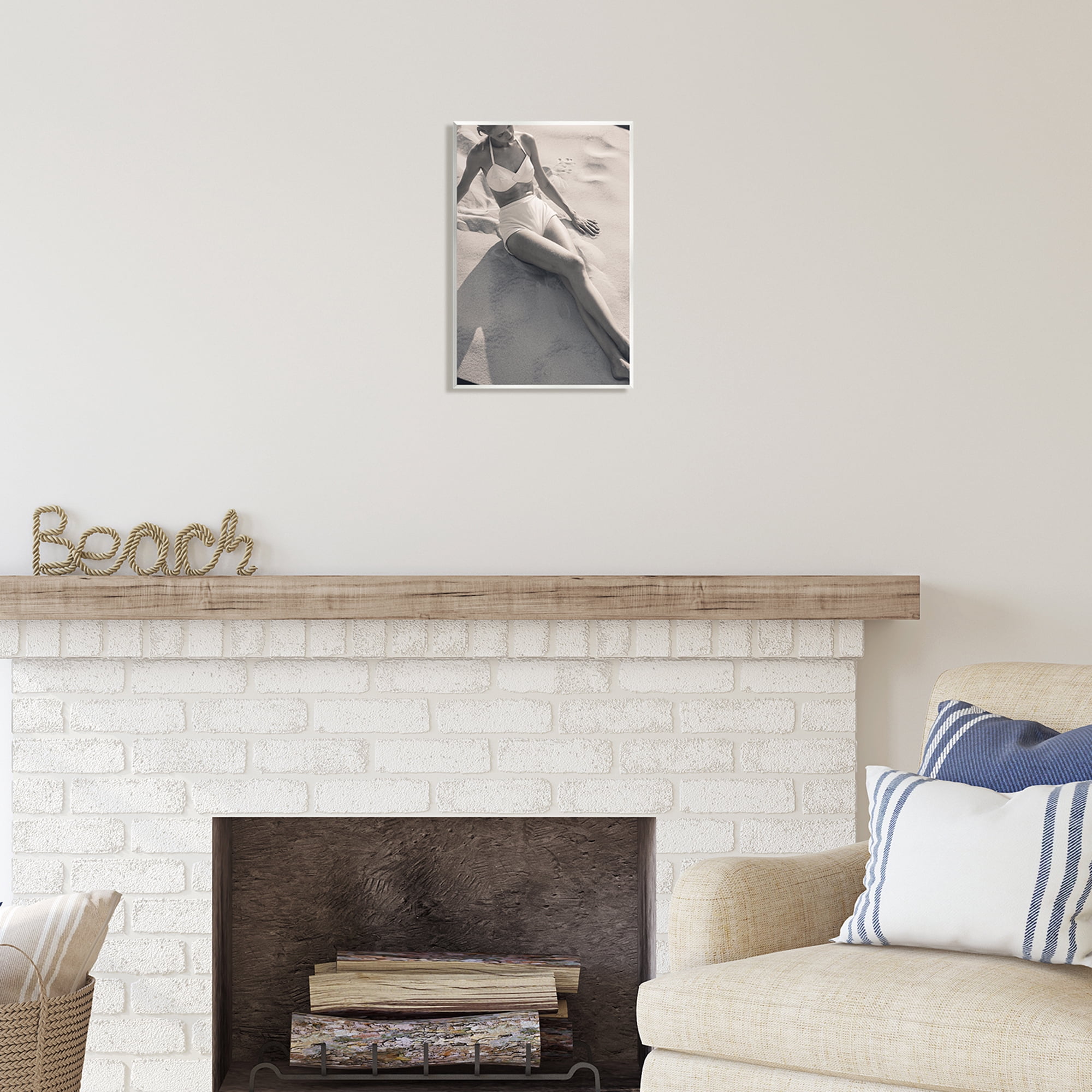 Stupell Industries Beach Fashion Photography Nature Photography Unframed Art Print Wall Art, 10 x 15