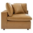 thumbnail image 6 of Modway Commix Down Filled Overstuffed Vegan Leather Loveseat in Tan, 6 of 8