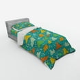 thumbnail image 2 of Ambesonne Cartoon Bedding Set 3 Pcs, Puffy Clouds Funk Art, Twin XL, Multicolor, 2 of 2