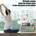 thumbnail image 6 of Digital Alarm Clock Bluetooth Speaker with Fm Radio, Digital Smart Alarm Clock Wireless Radio with Dual Alarm, LED Mirror Display, Hands-Free Calling, Great for Nightstands, Offices and Kitchens, 6 of 11