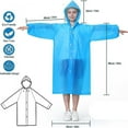Reusable Raincoats 2 Pack EVA Rain Ponchos For Adults Kids Rain Coats