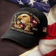 thumbnail image 4 of Usa 250th Anniversary Patriotic Baseball Hat Adjustable Fit, Vintage Washed Commemorative Cap for Adventure Lovers and Weekend Explorers (embroidered), Black, 4 of 10