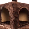 thumbnail image 4 of 52" Solid Cute Sisal Rope Plush Cat Climb Tree Cat Tower Brown, 4 of 8