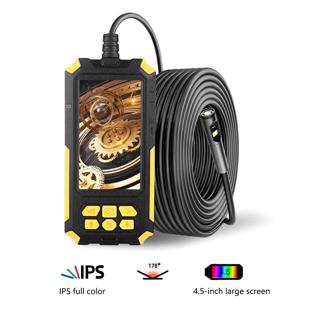 Endoscope Camera with Light for Cellphone,Borescope Inspection Camera with Adjustable LED Light Snake Camera