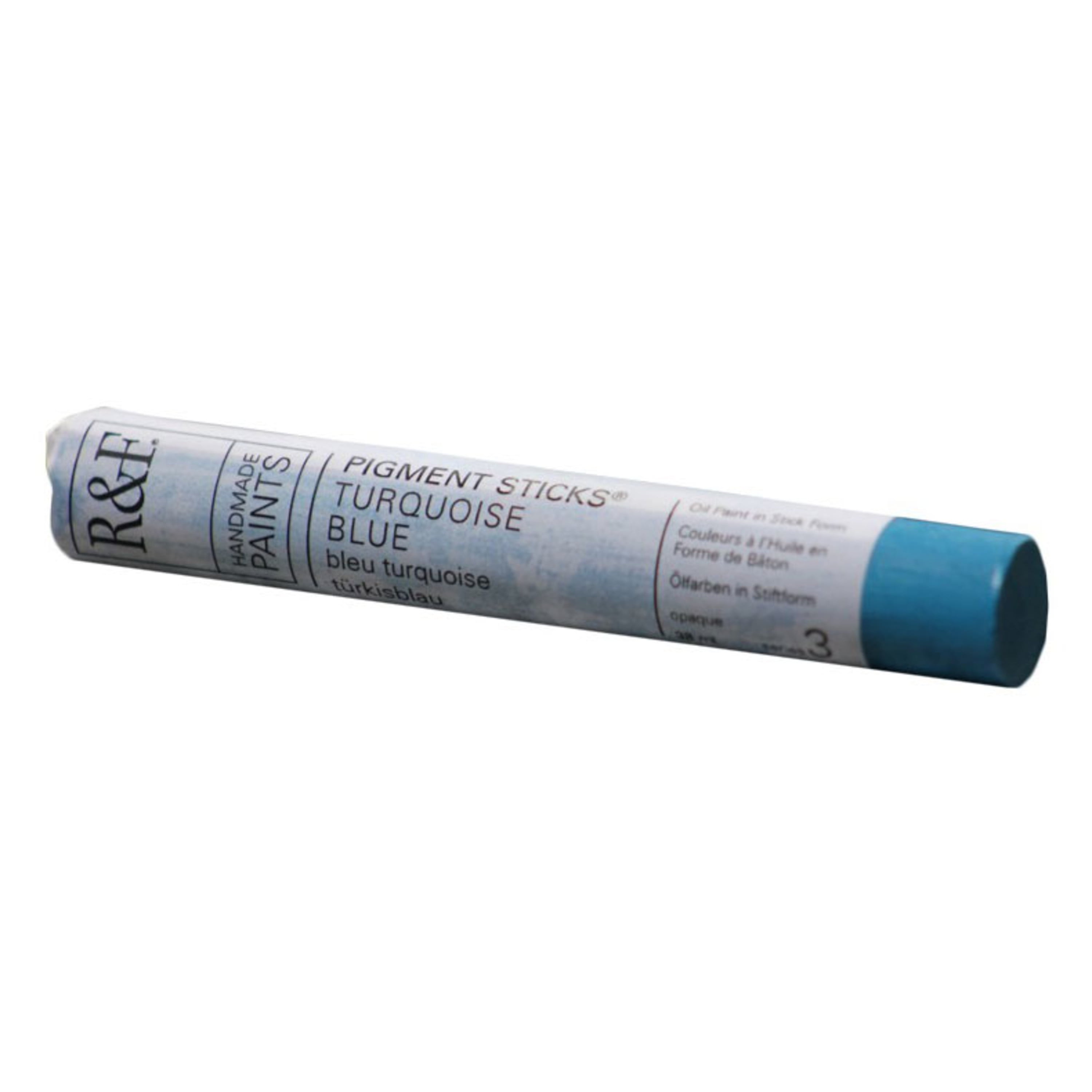 R&F Handmade Paints Pigment Stick, 38ml, Turquoise Blue