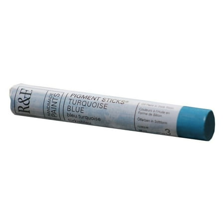 UPC: 0836943005372 | R&F Handmade Paints Pigment Stick  38ml  Turquoise Blue