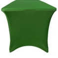 Your Chair Covers 6 FT Durable Rectangular Spandex Table Cover Emerald Green