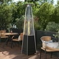 thumbnail image 6 of Sol Patio Outdoor Heating-Black Stainless Steel Pyramid 42,000 BTU Propane Heater with Wheels for Commercial &, 6 of 7