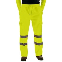 BDPORKAS Men's Casual Safety Work Pants with Reflective Tape
