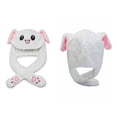thumbnail image 4 of [Big Save!]LED Glowing Ear Moving Jumping Rabbit Hat Animal Hat Up Ears Plush Bunny Hat Cap for Women Girls, 4 of 6