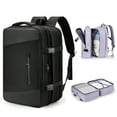 thumbnail image 2 of Mochila de viaje extensible, unisex, para ordenador portátil, para mujer, bolsas de equipaje grandes, para hombres, estudiantes, viajes de negocios, mochila con carga USB XA299C, 2 of 5