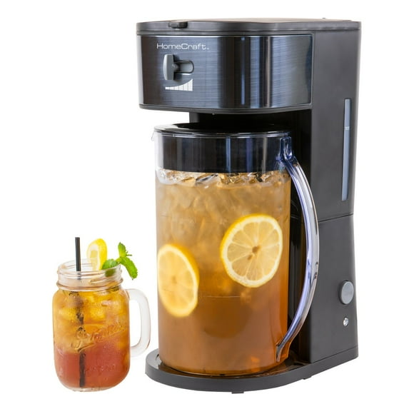 HomeCraft 3 L Iced Coffee and Tea Maker with Flavour Enhancer and Adjustable Brew Strength