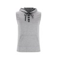 thumbnail image 6 of AHTJRT Men's Athletic Sleeveless Hooded Tank Top Lightweight Soft Comfy Tee Gray L, 6 of 6