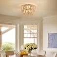 thumbnail image 3 of Bohemian Natural Wood Beaded Chandelier, 3 of 5