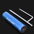 thumbnail image 4 of LOVIVER Support de Poteau en Acier Inoxydable Réglable Portable Amovible Bleu double insert, 4 of 5