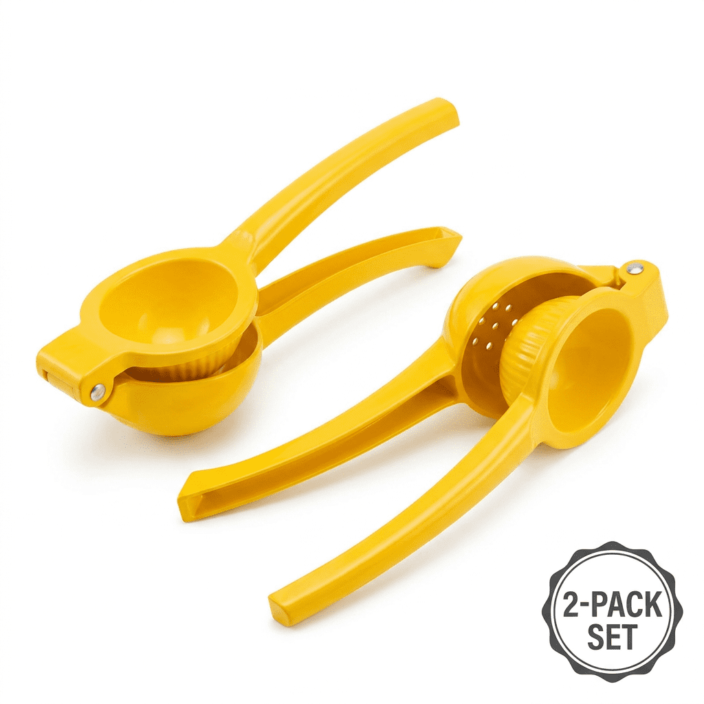 IMUSA 12pc Shelf Display Cast Aluminum Lemon Squeezer, Yellow