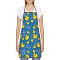 thumbnail image 2 of Fuzoiu Rubber Duck Print Waterproof Apron, Kitchen Apron for Women Men Chef, Apron for Christmas Dinner Party Cooking Baking Crafting House Cleaning Kitchen, 2 of 7