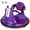 Purple, variant on Honeyjoy 12V Bumper Car for Kids Toddlers Electric Ride On Car Vehicle with 360° Spin Pink