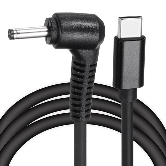 4.9FT USB C to DC PD Power Fast Charging Cable, 3mmx1.1mm 36W/12V DC Power Cable, Type C Input 3A Adapter Jack Converter for Router, Camera, TV Box, Desk Lamp(Black)