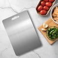 thumbnail image 2 of Cutting Board - 100% Pure Titanium Cutting Boards For Kitchen, Double Sided Titanium Cutting Mat From Japan, Cutting Edge Hygiene & Durability Mat, 9.45*5.90 In, 2 of 6